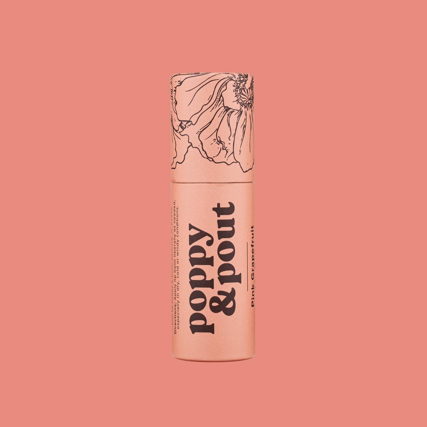 Poppy & Pout Lip Balm Pink Grapefruit