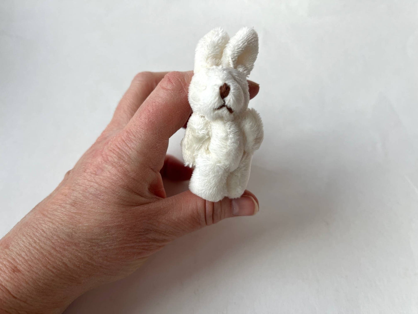 Mini Plush Bunny Rabbit White