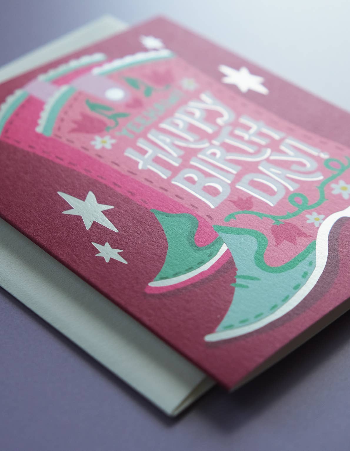 Birthday Greeting Card | Cowgirl Boot