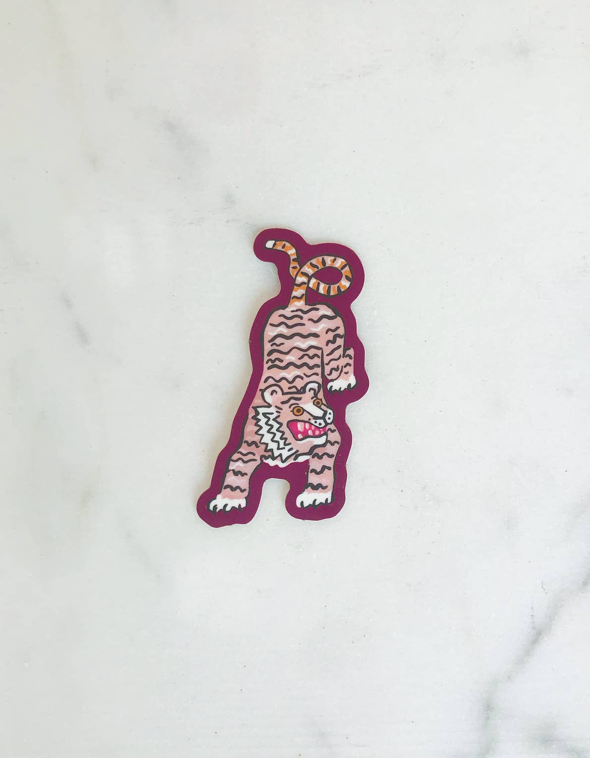 Die Cut Sticker | Pink Tiger