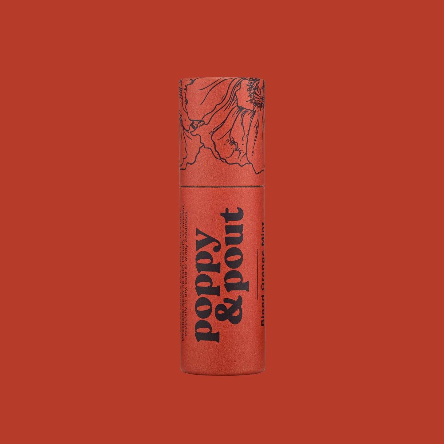 Poppy & Pout Lip Balm Blood Orange Mint