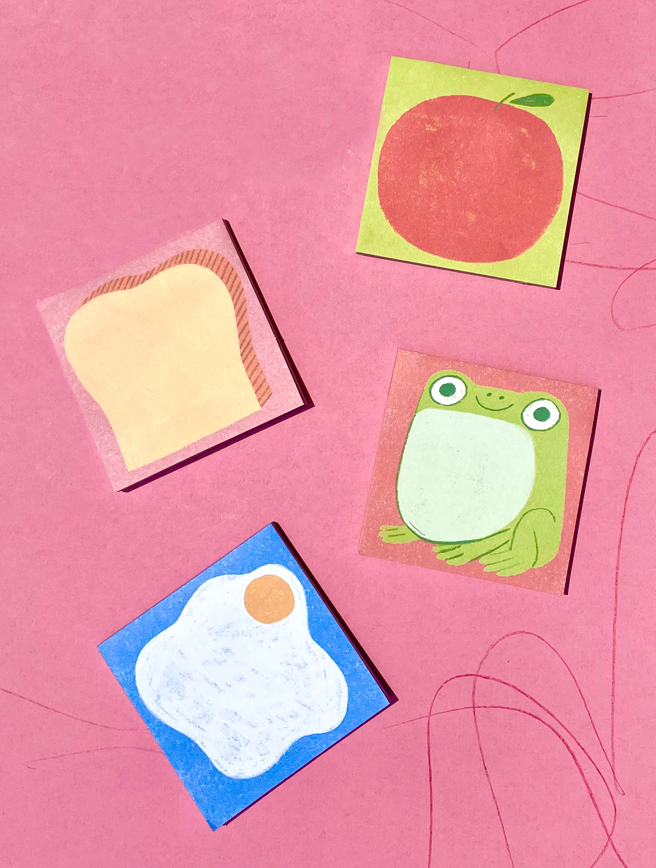 Cute Sticky Bread Sticky Notepad