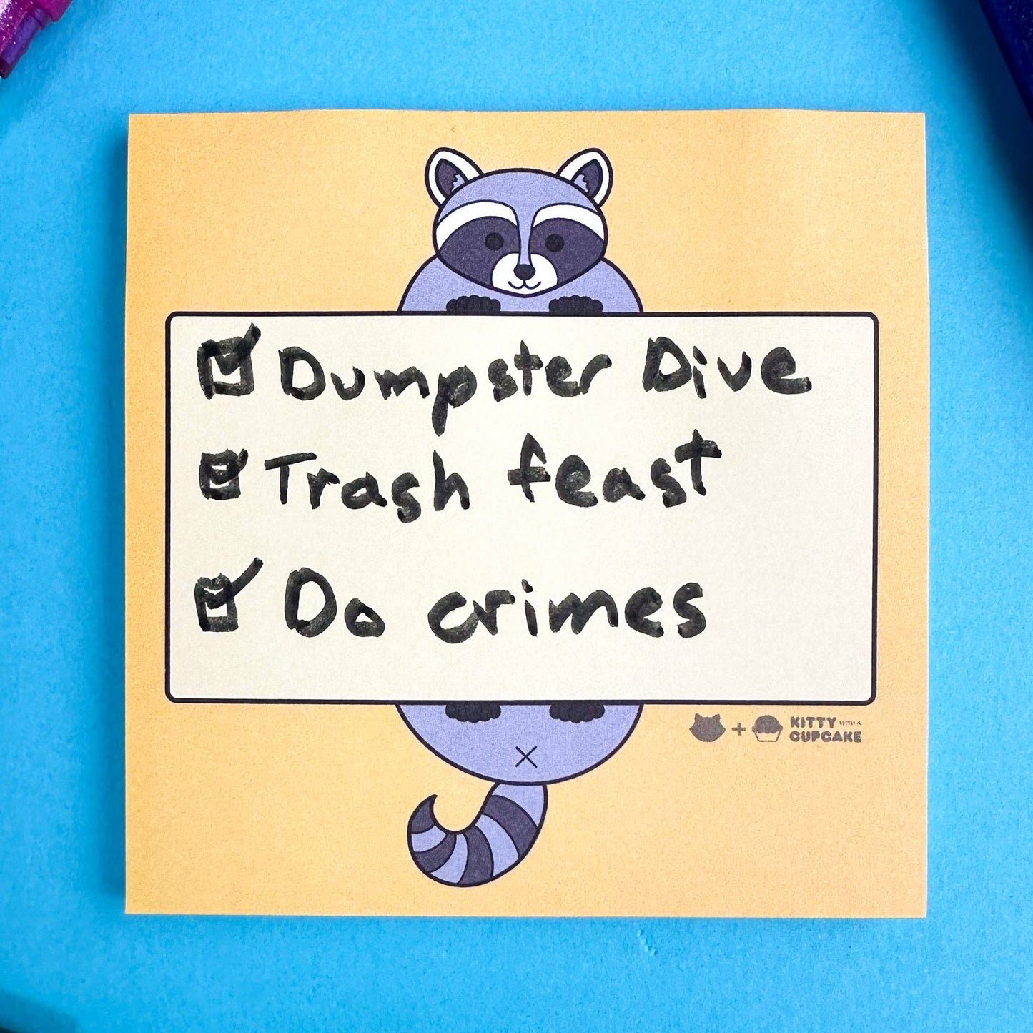 Raccoon Sticky Notes