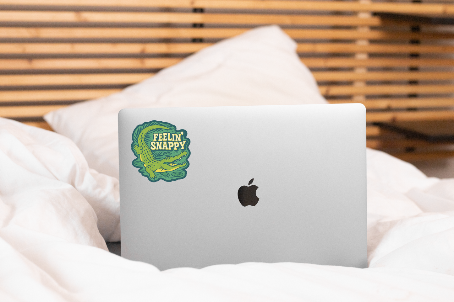 Feeling Snappy Sticker - crocodile, reptile, alligator