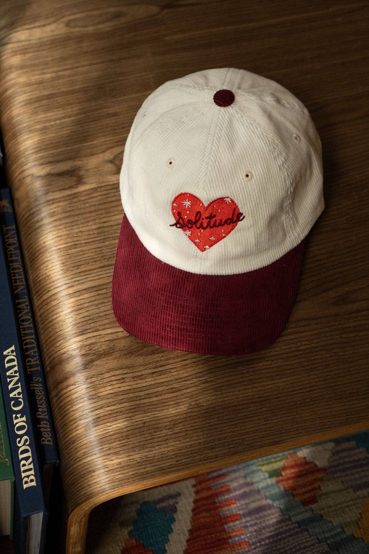 Solitude Two-Tone Corduroy Dad Hat | Embroidered Cord Cap