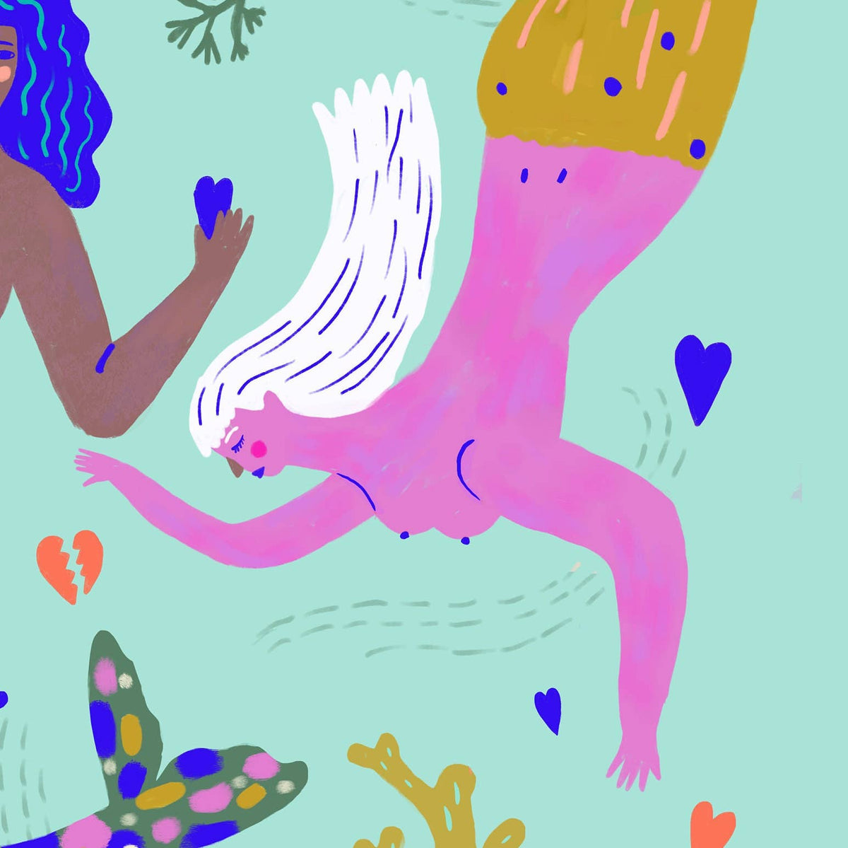 Art Print - Mermaid Fantasy by Sarah Walsh