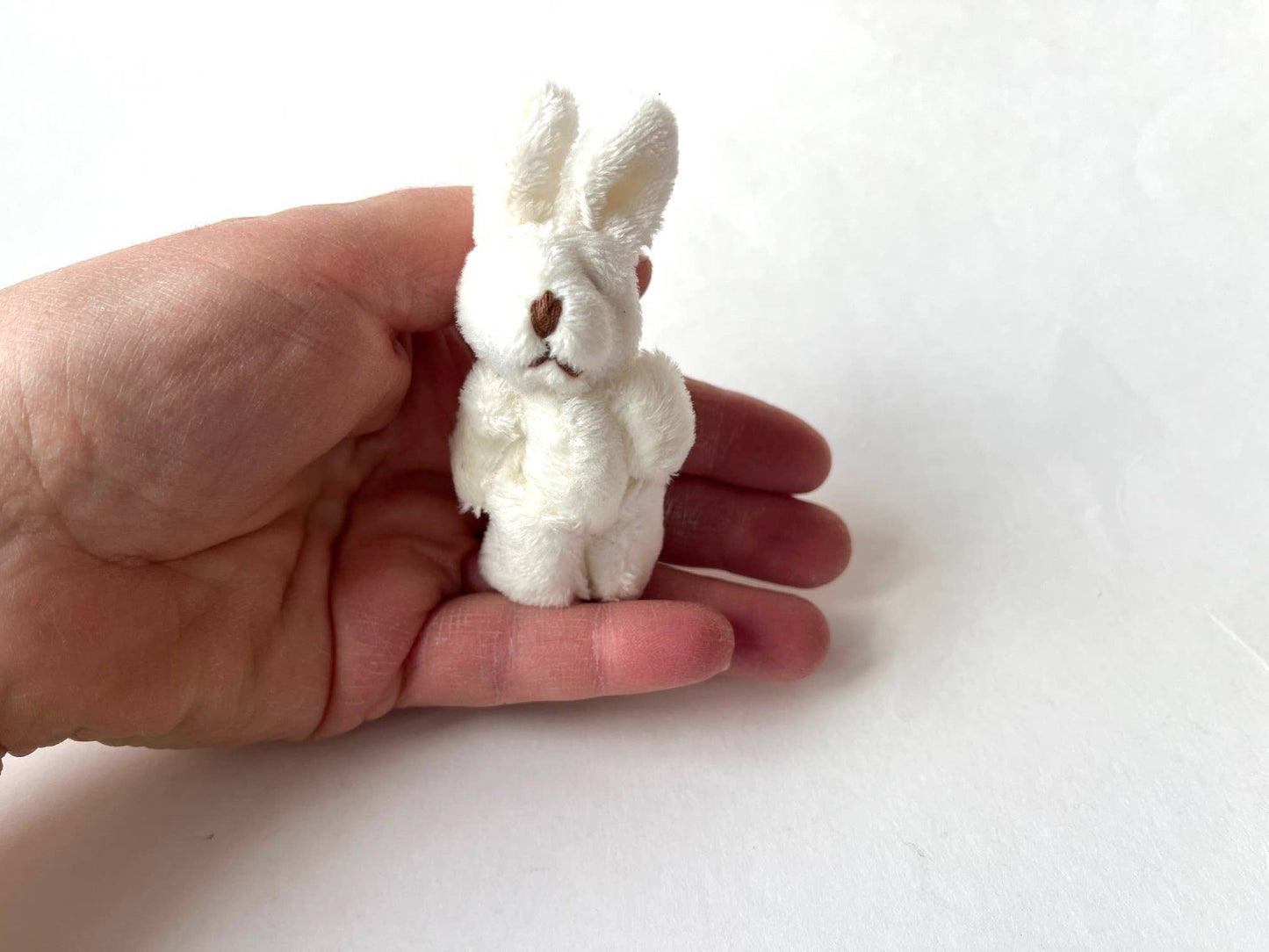 Mini Plush Bunny Rabbit White 