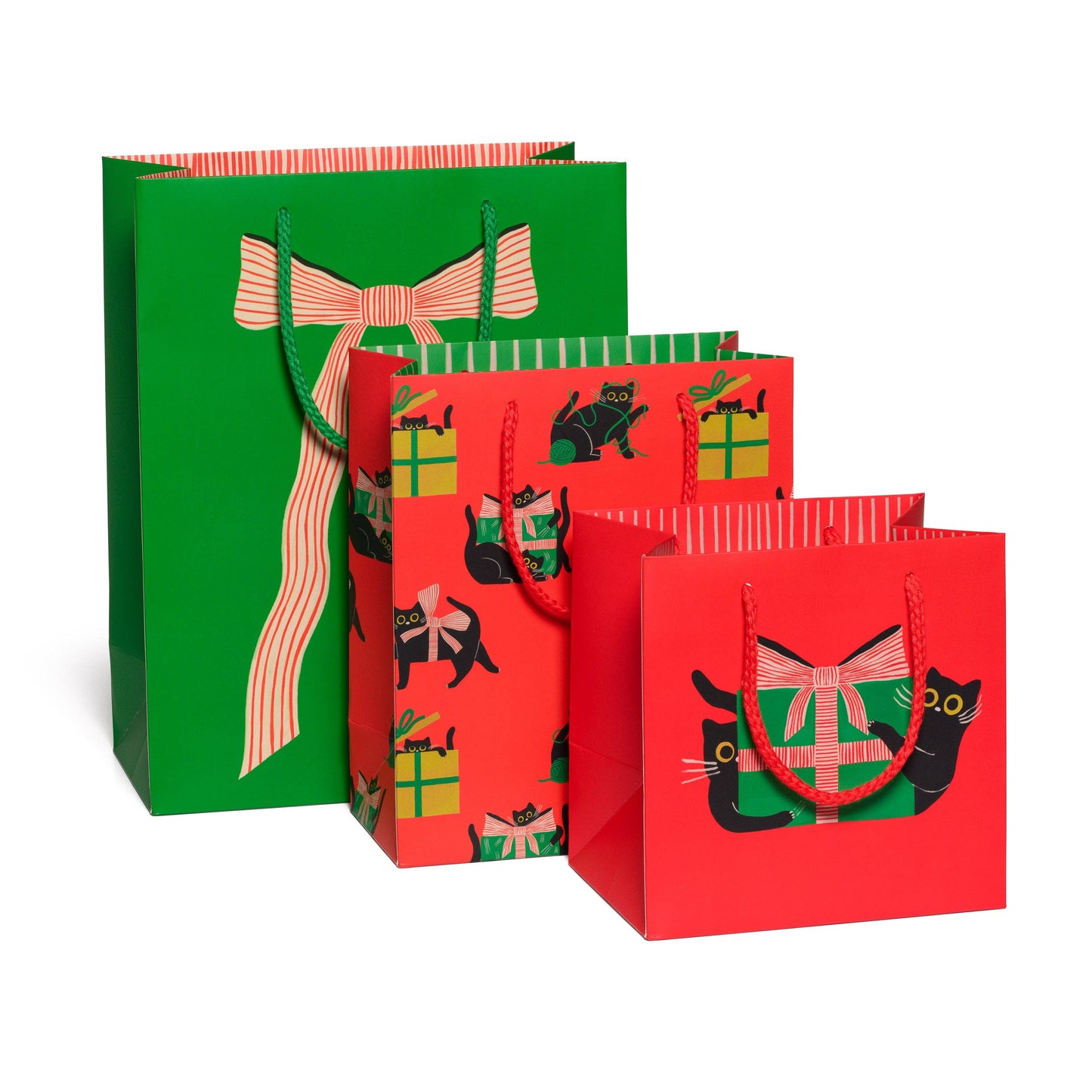 Holiday Black Cat Gift Bags