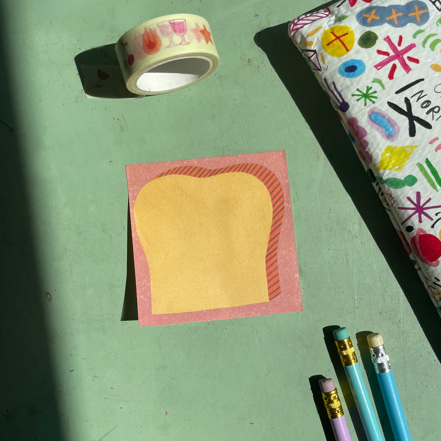 Cute Sticky Bread Sticky Notepad