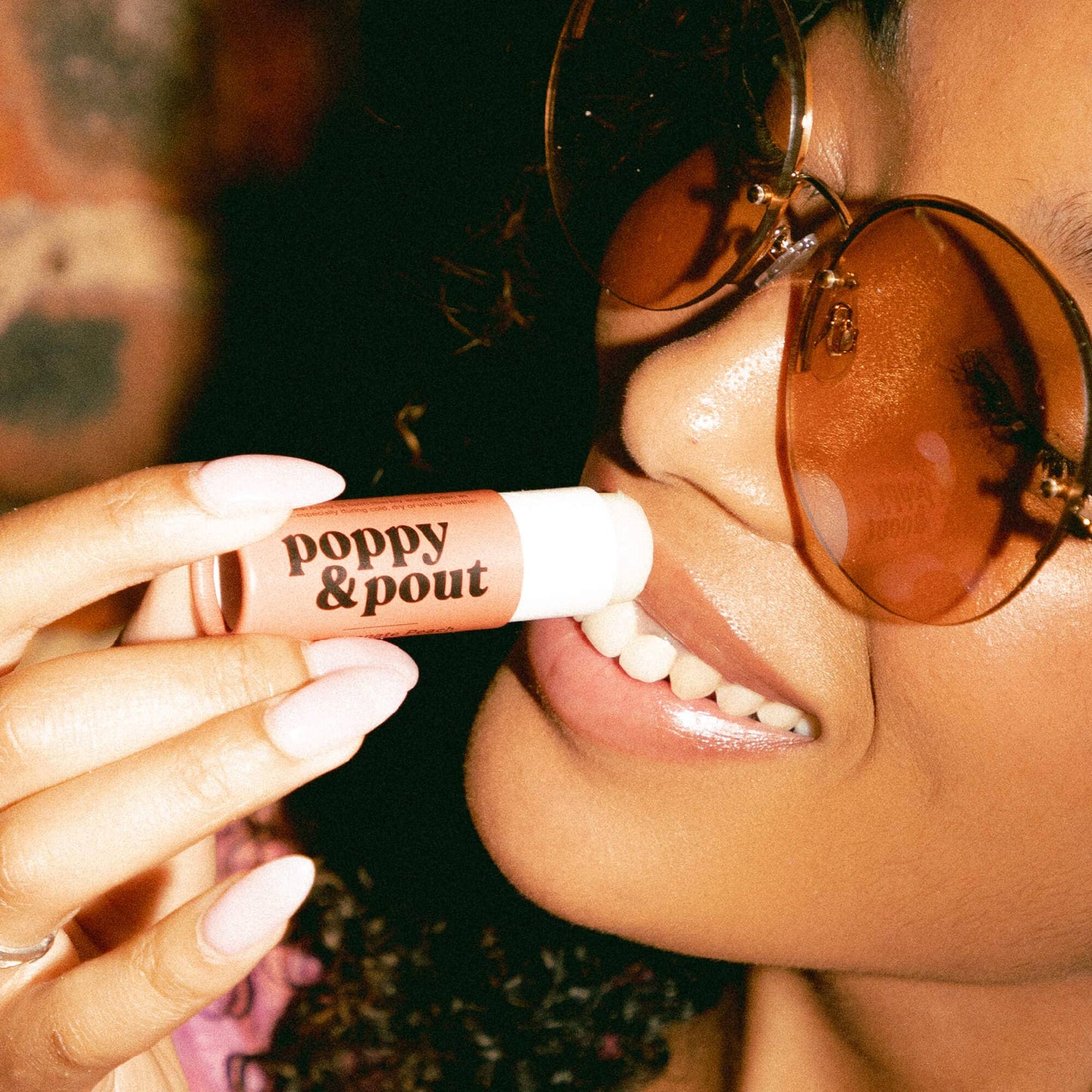 Poppy & Pout Lip Balm Pink Grapefruit