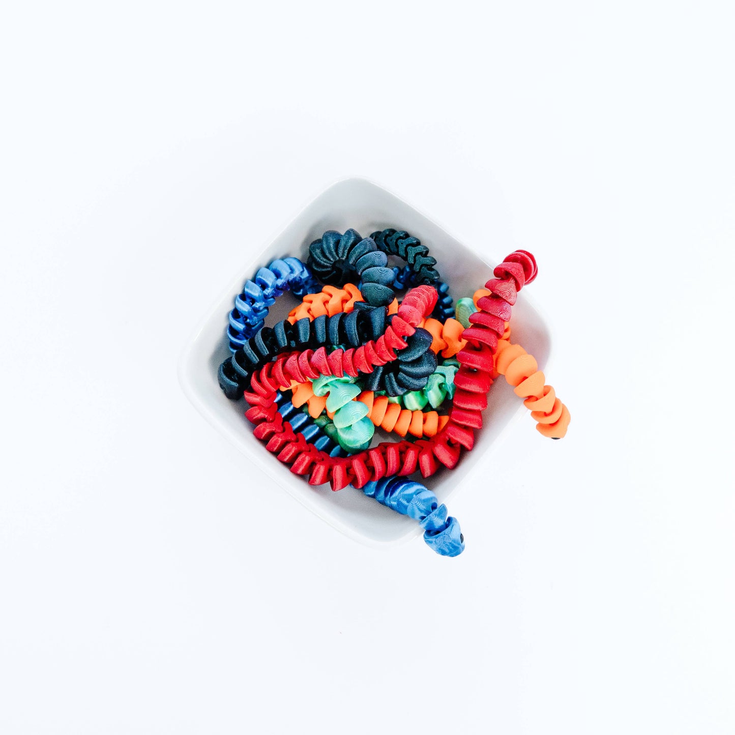 Mini 3D Printed Snakes – Assorted Colors