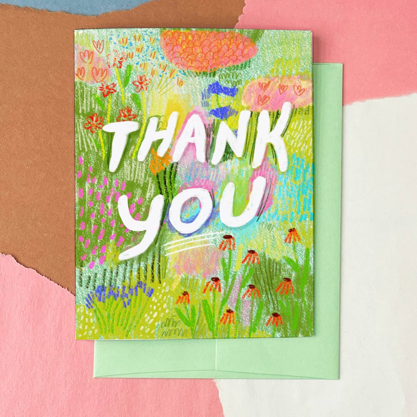 Thank You Field of Flowers Card