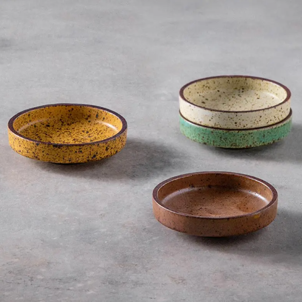 Retro Ceramic Round Sauce Dish | Seasoning Dipping Plate