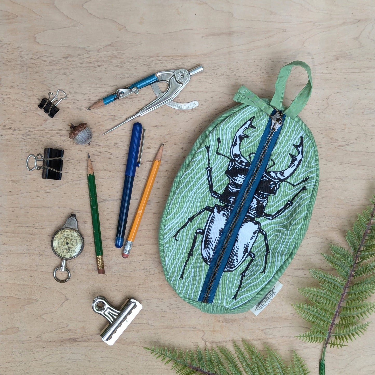Zippered pouch | Stag Beetle