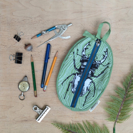 Zippered pouch | Stag Beetle