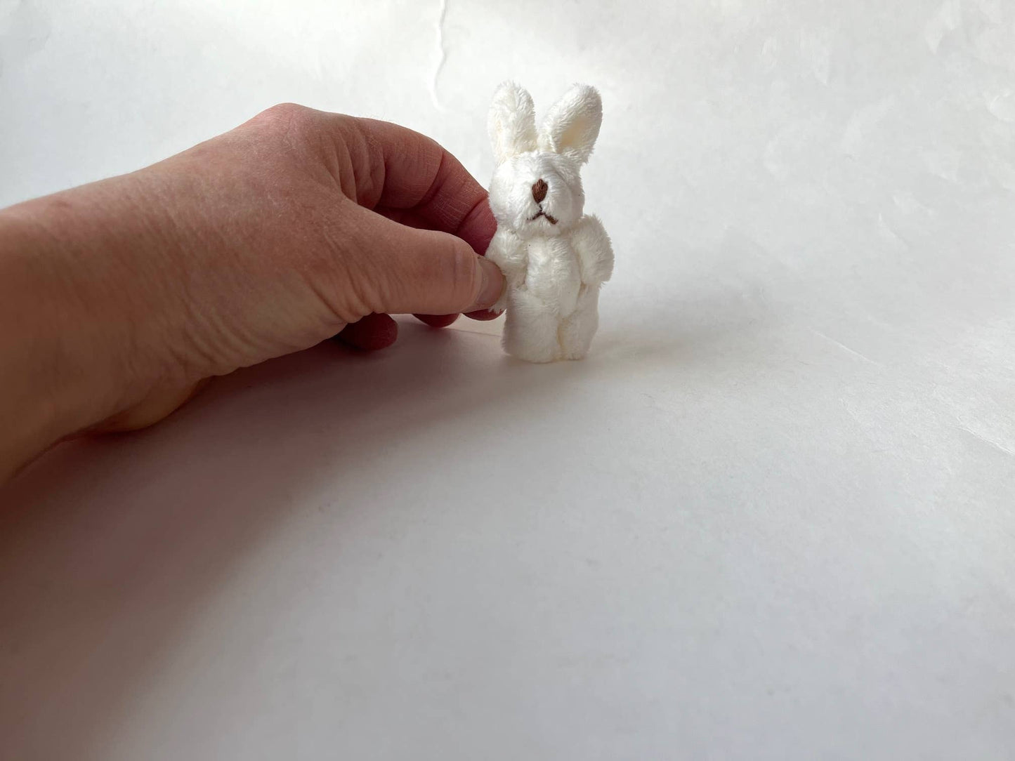 Mini Plush Bunny Rabbit White 