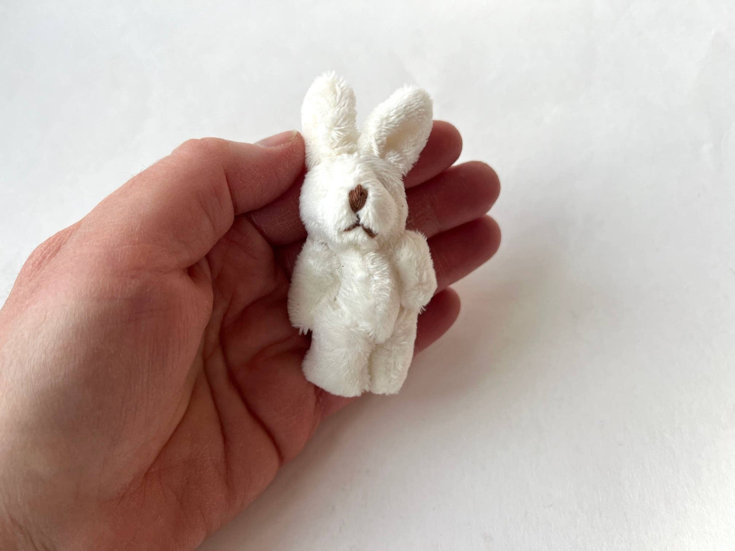 Mini Plush Bunny Rabbit White 