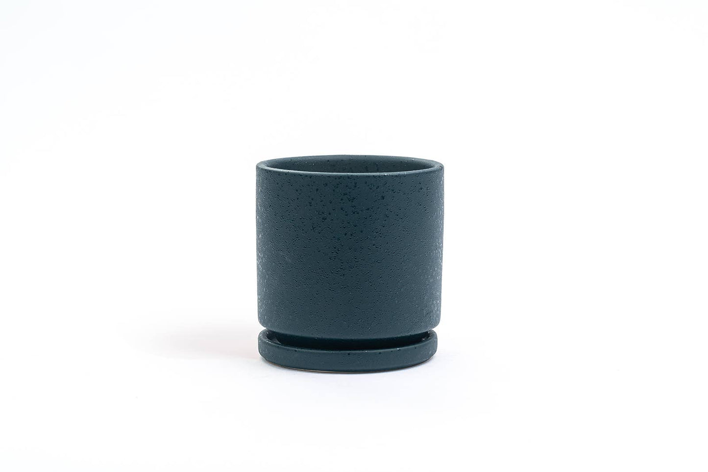 4.5" Gemstone Cylinder Pots with Water Saucers