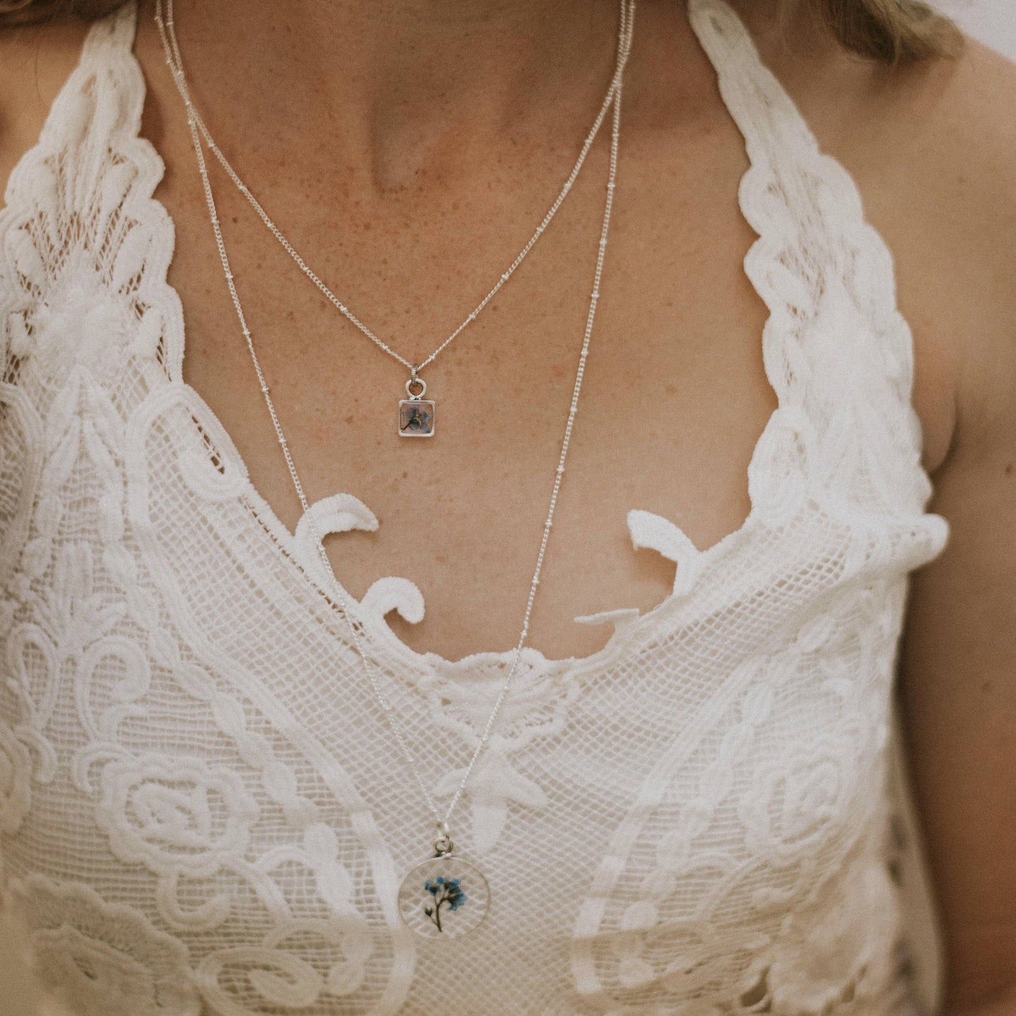 Tiny Square Pendant