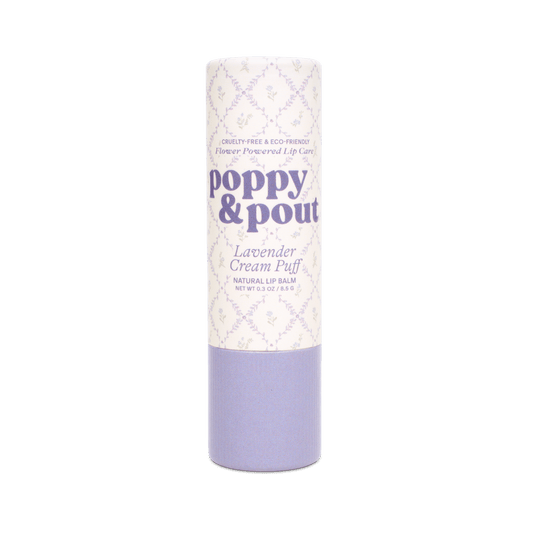 Poppy & Pout Lip Balm Lavender Cream Puff