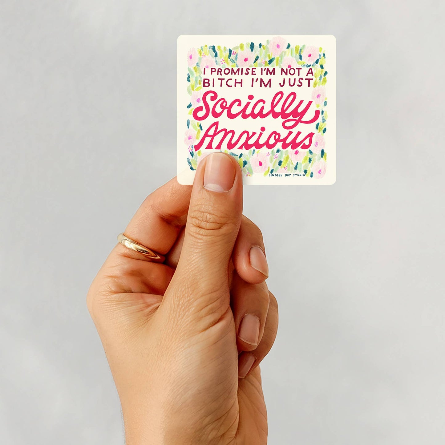 Socially Anxious Sticker