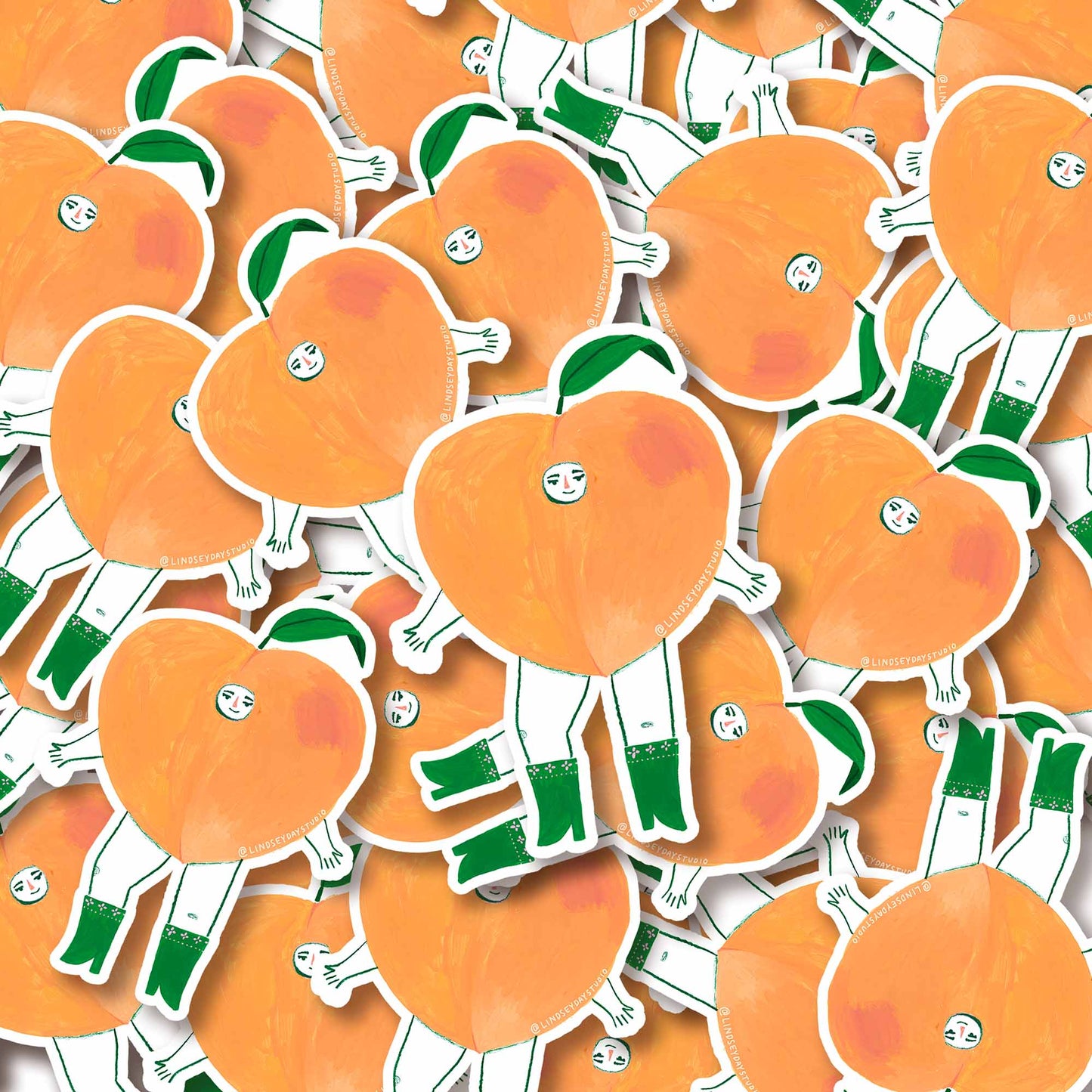 Pepper Peach Sticker