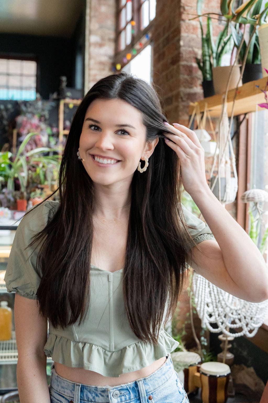 Flora Hoop Earrings