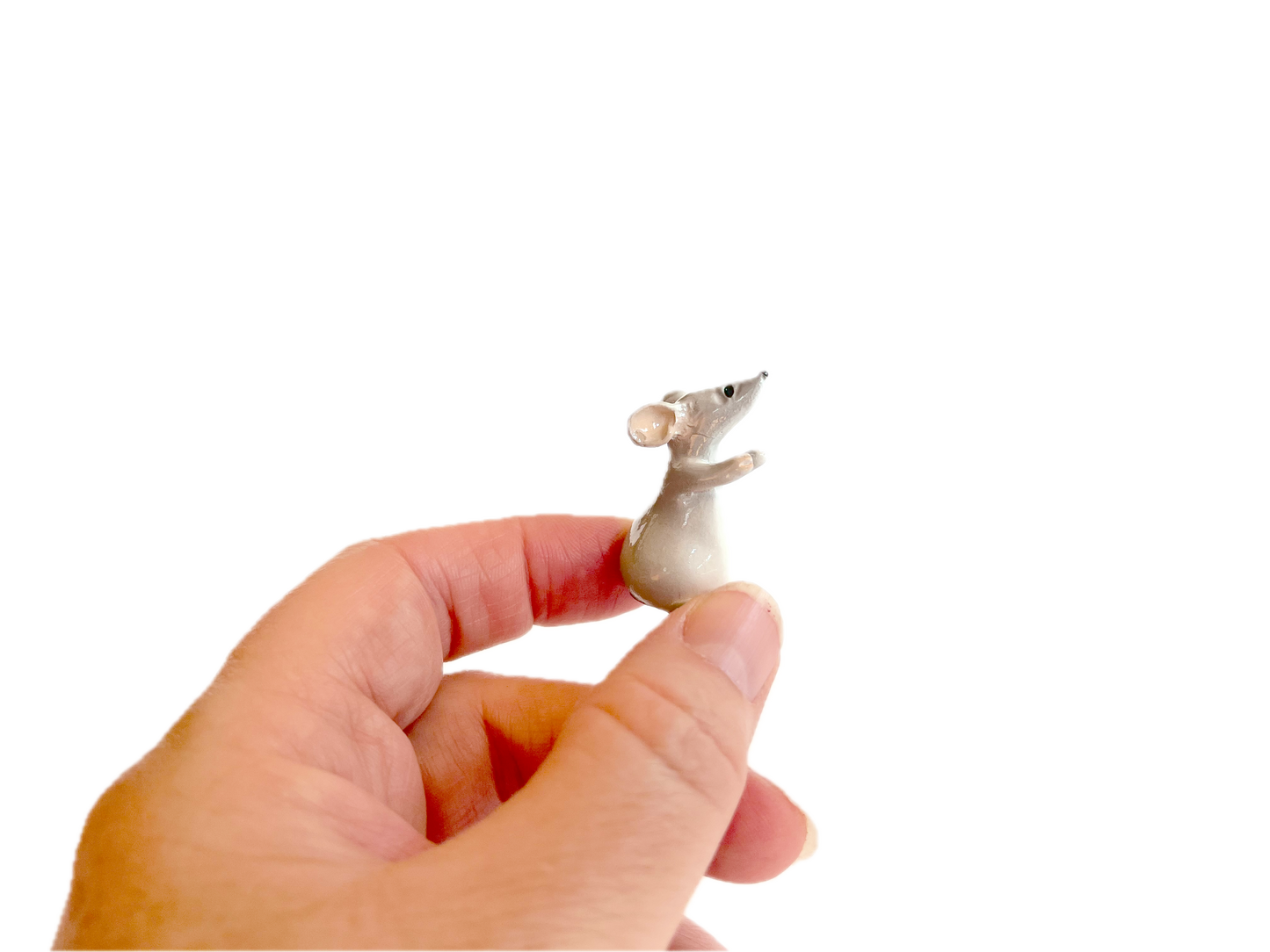Miniature Mouse Figurine 