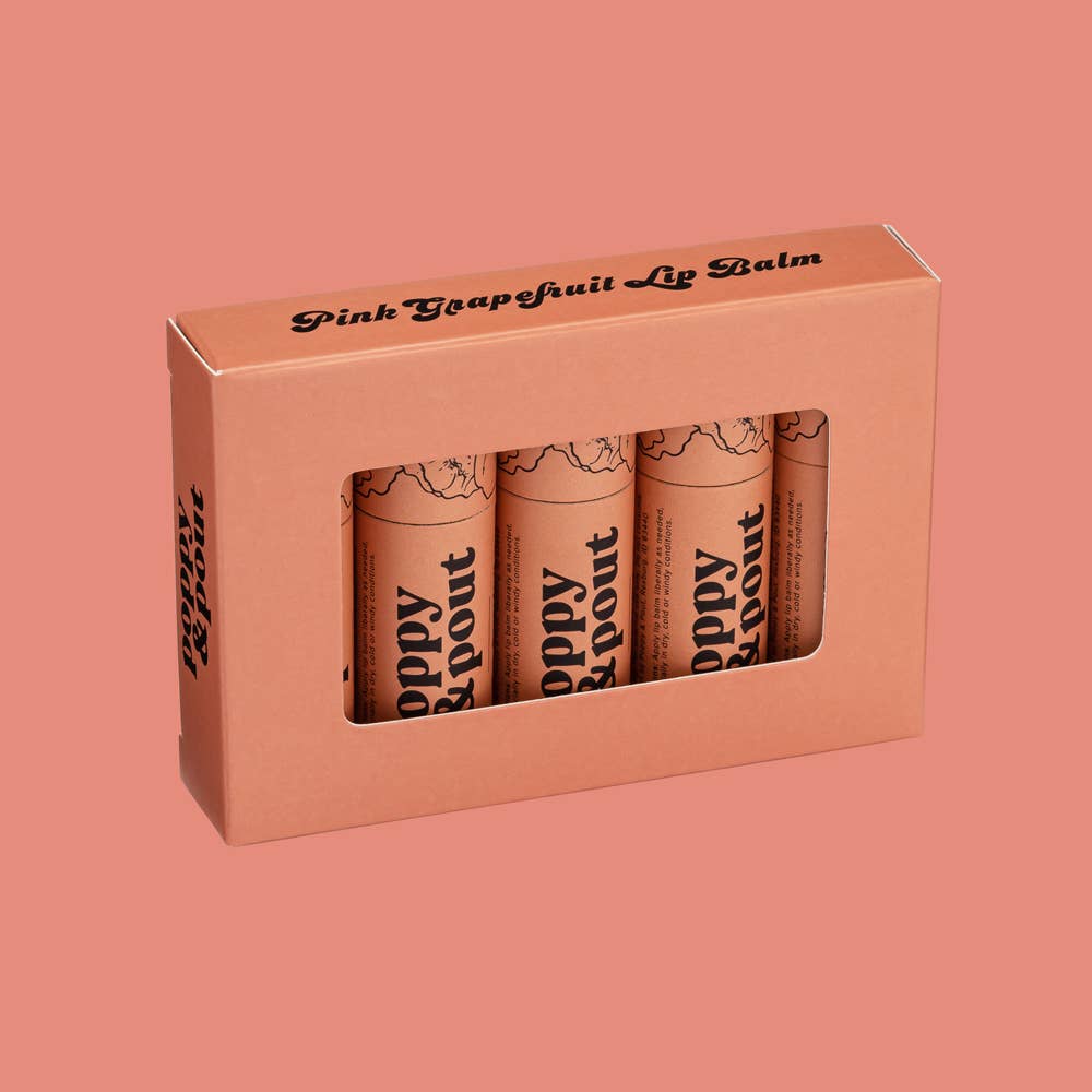 Poppy & Pout Lip Balm Pink Grapefruit