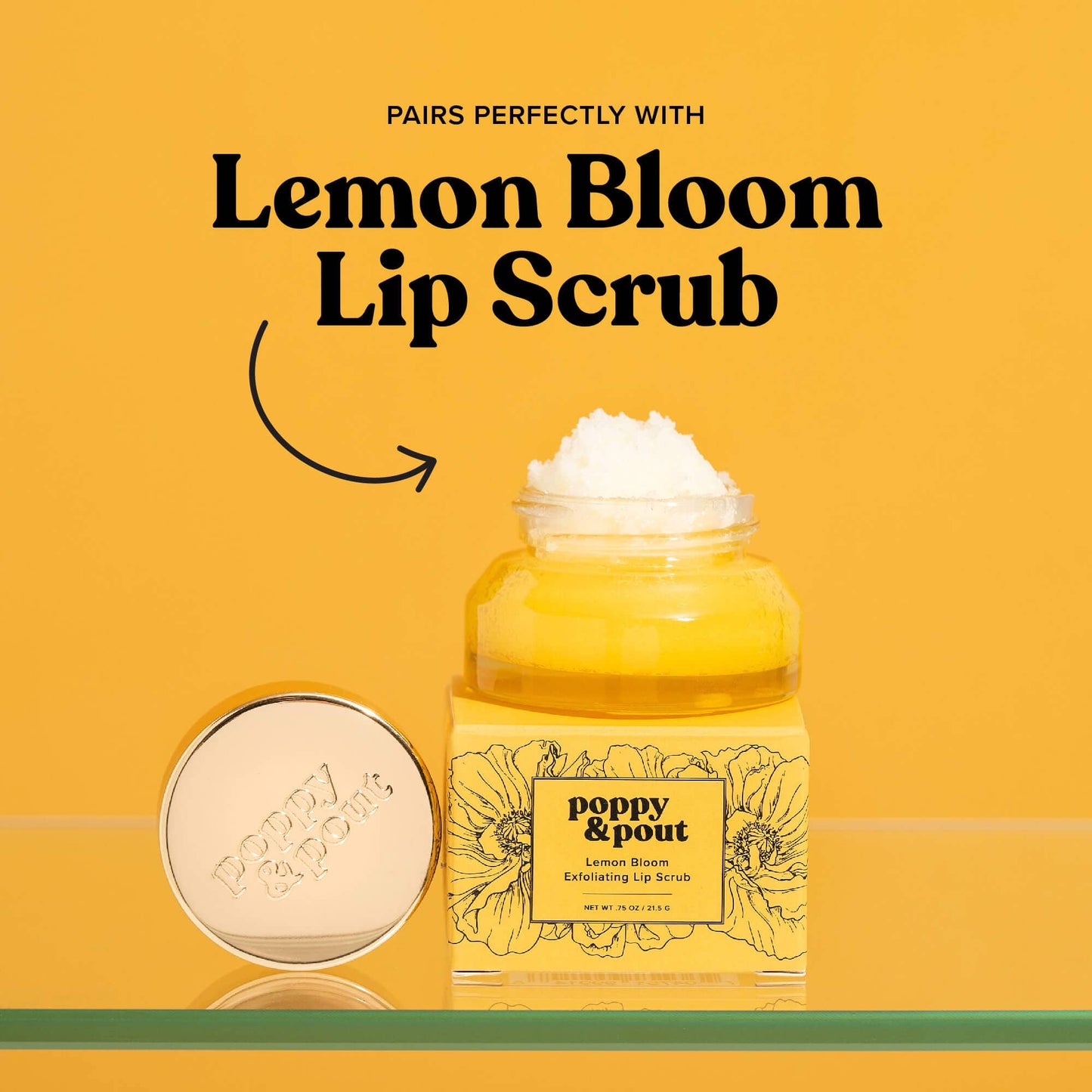 Poppy & Pout Lip Balm Lemon Bloom