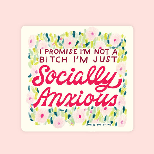 Socially Anxious Sticker