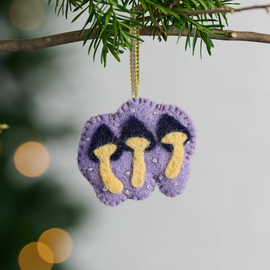 * Felt Mushroom Trio Ornament