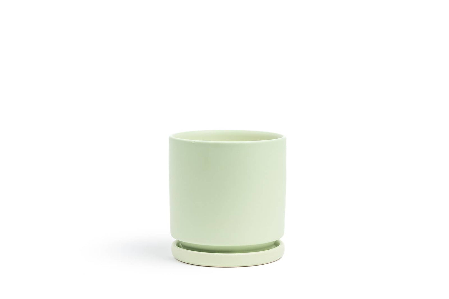 4.5" Gemstone Cylinder Pots with Water Saucers