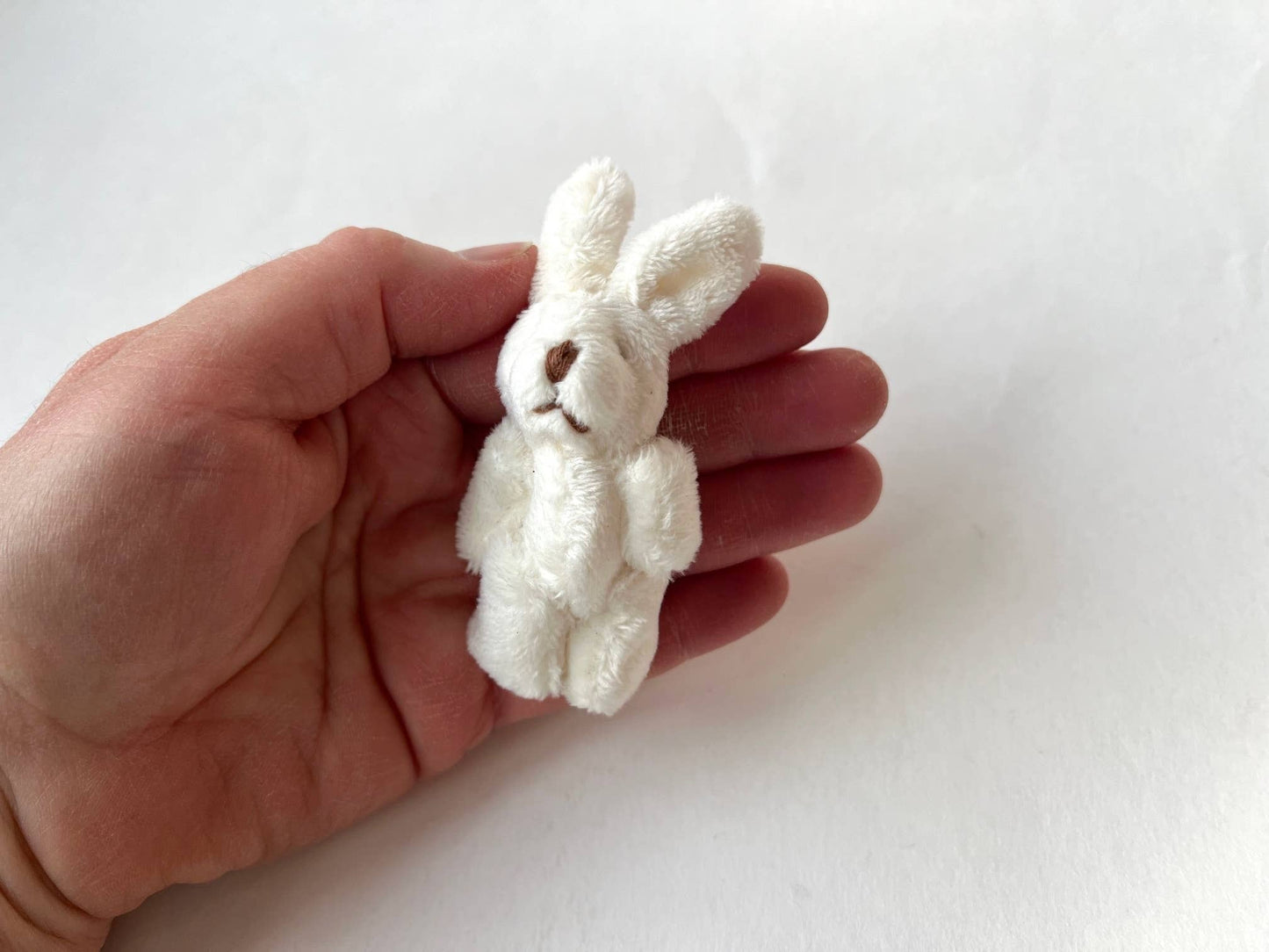 Mini Plush Bunny Rabbit White 