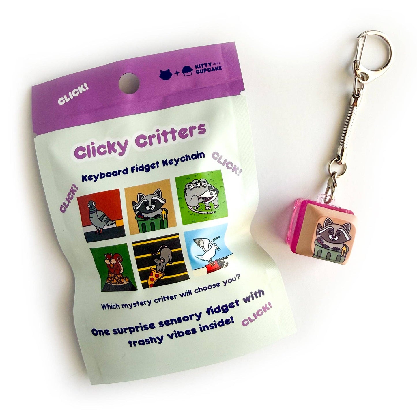 Clicky Critters Fidget Keychain - Blind Bag