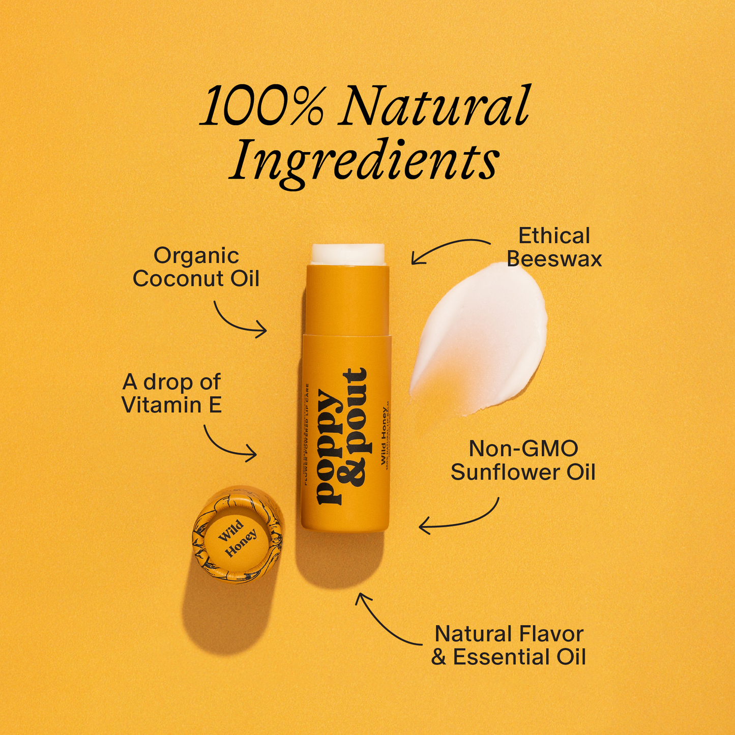 Poppy & Pout Lip Balm Wild Honey