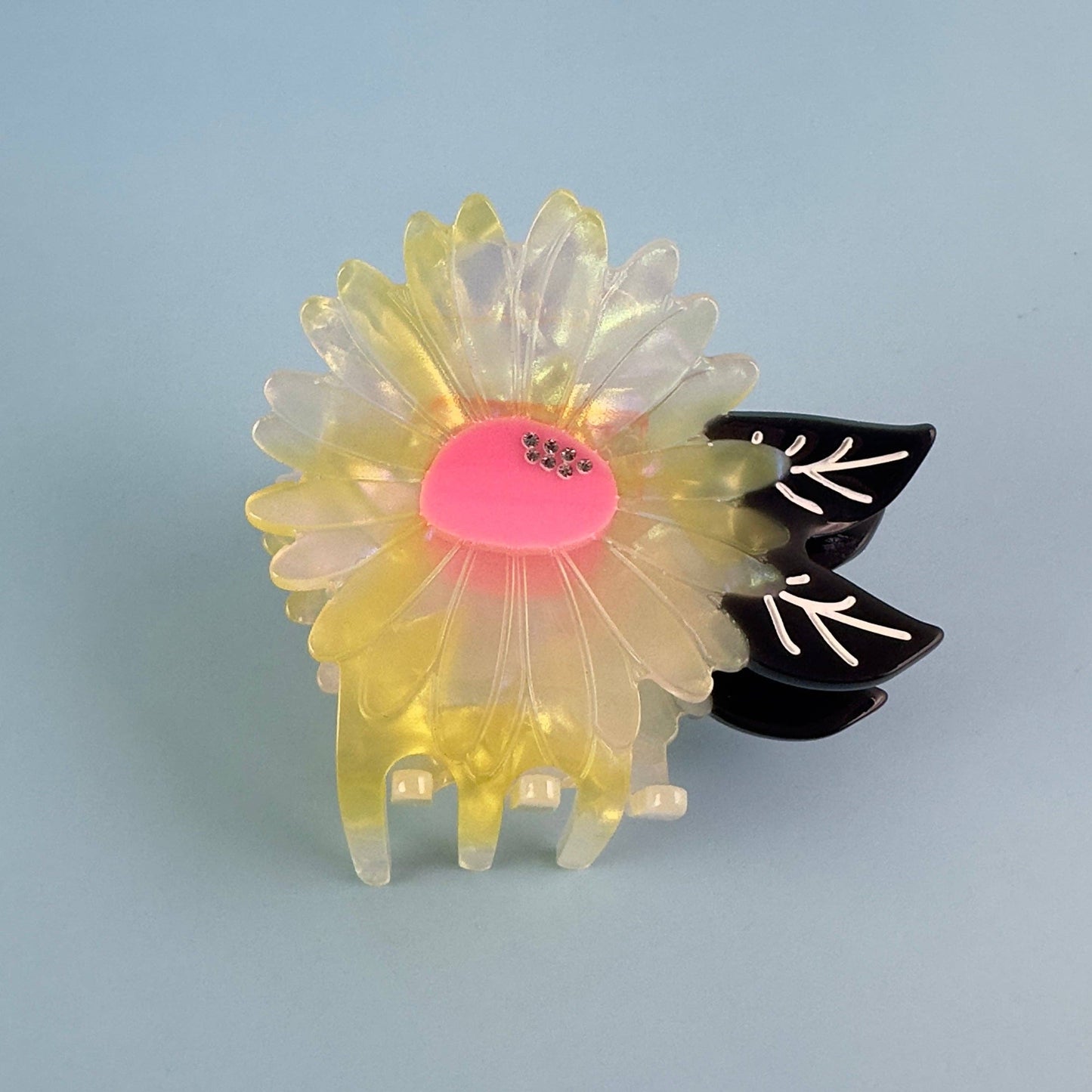 White Flower Hair Claw