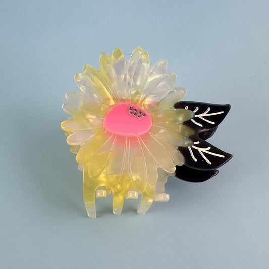 White Flower Hair Claw