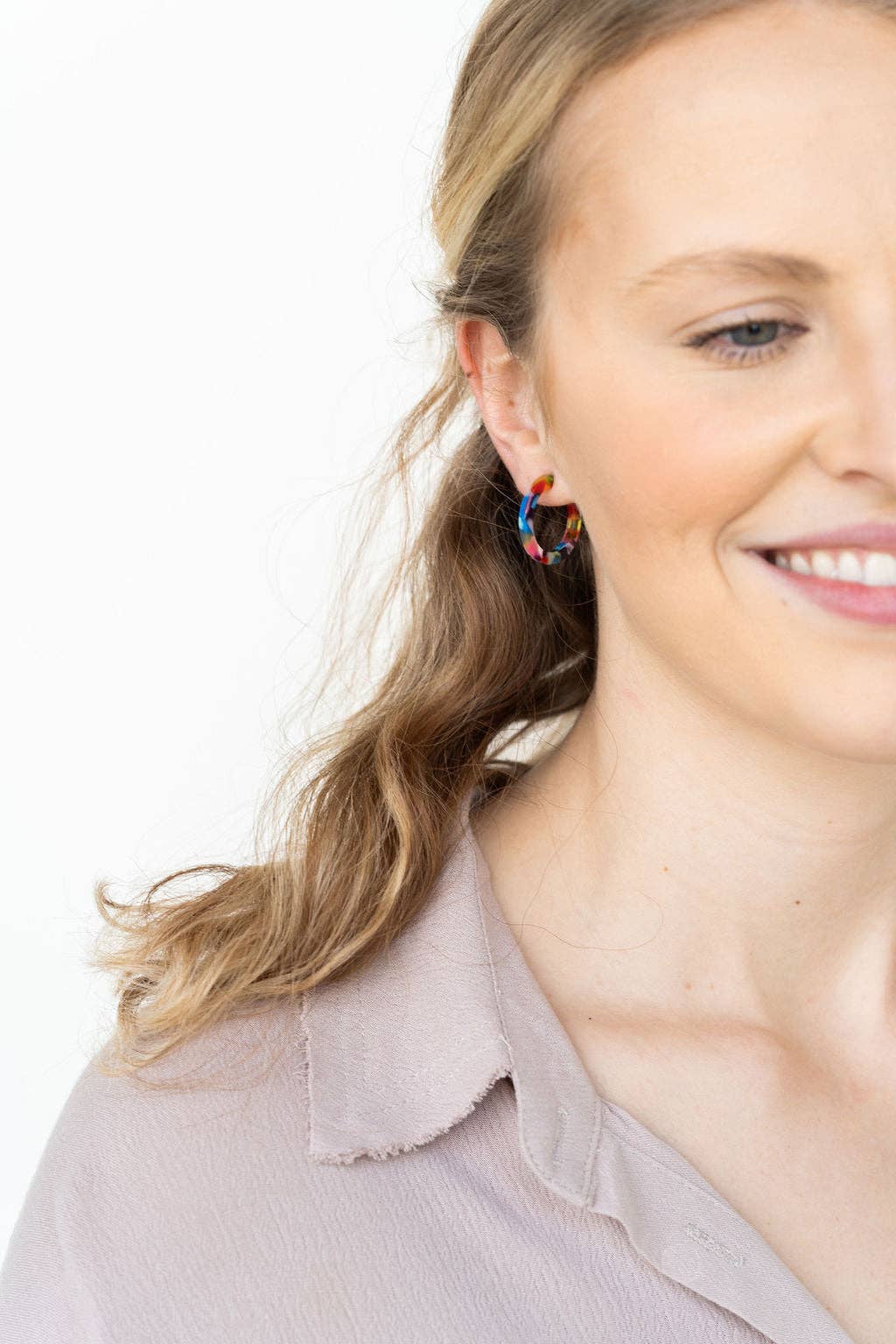 Cam Mini Hoop Earrings