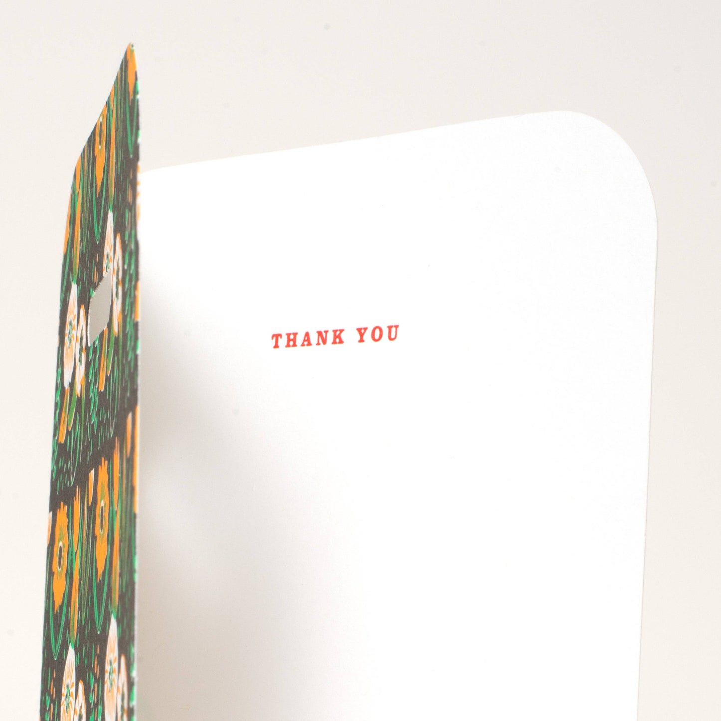 Floral Thank You Greeting Card by Egg Press