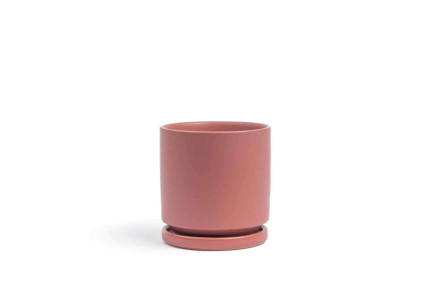 10.5" Gemstone Cylinder Pots with Water Saucers