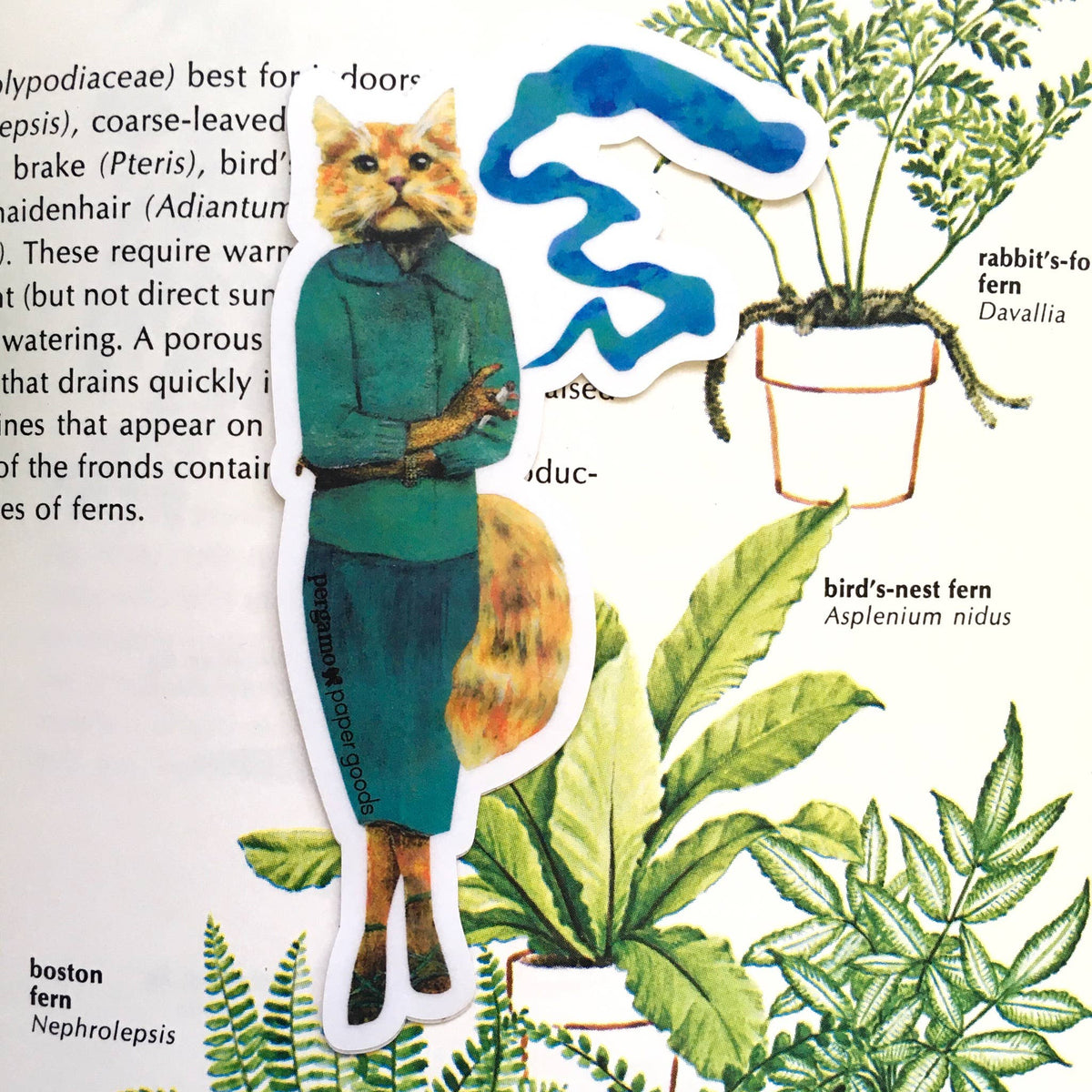 Cannabis Cat Vinyl Sticker - 4"