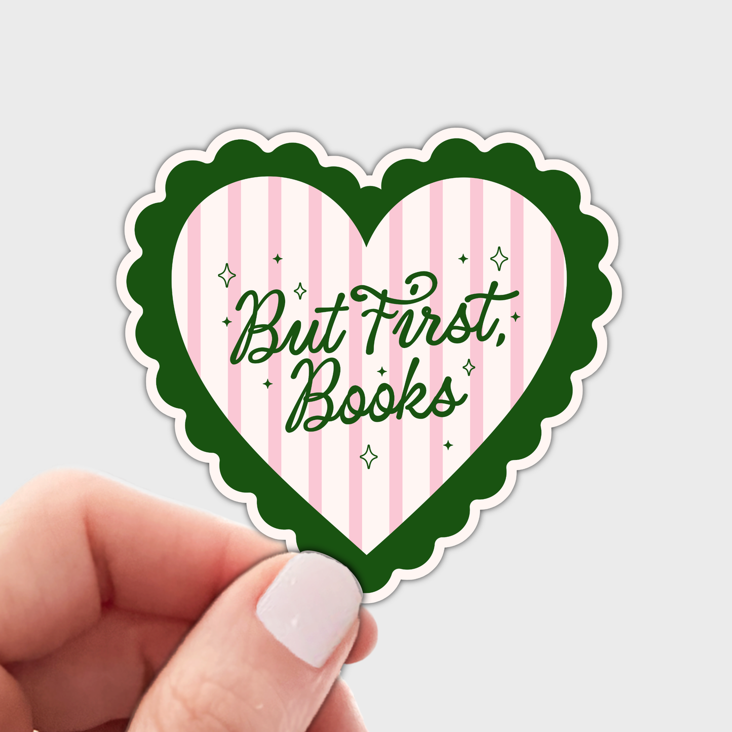 But First, Books Sticker
