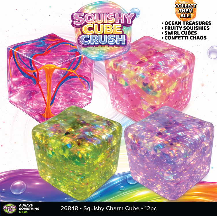 Fun Doh Squishy Charm Cube Fidget Toy Variety