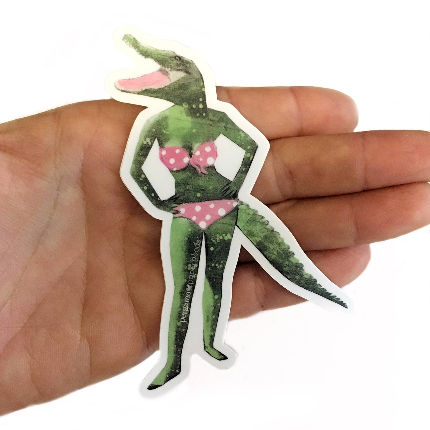Bikini Alligator Vinyl Sticker