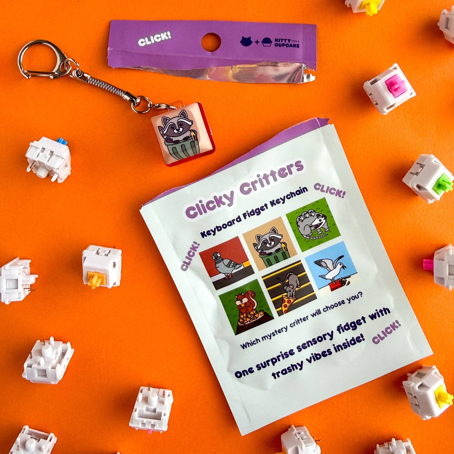 Clicky Critters Fidget Keychain - Blind Bag
