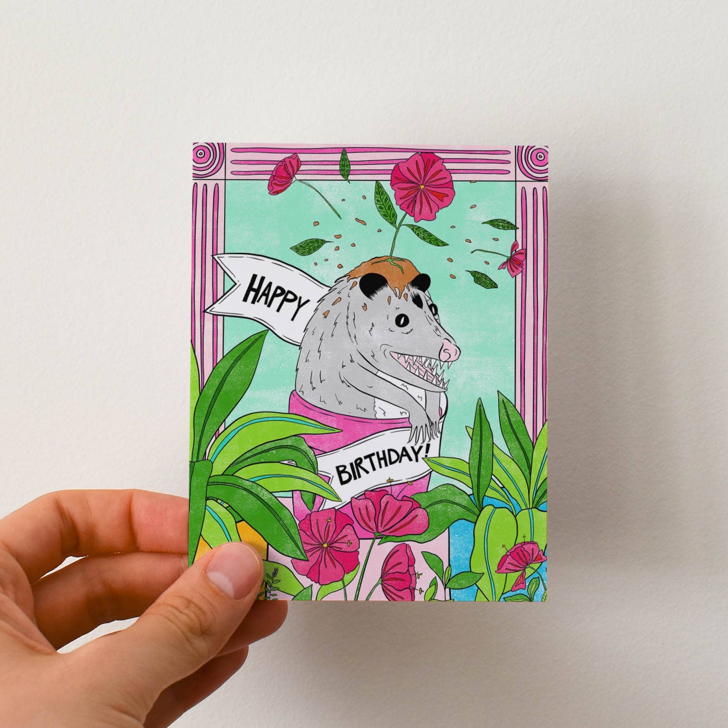 Possum Happy Birthday Card