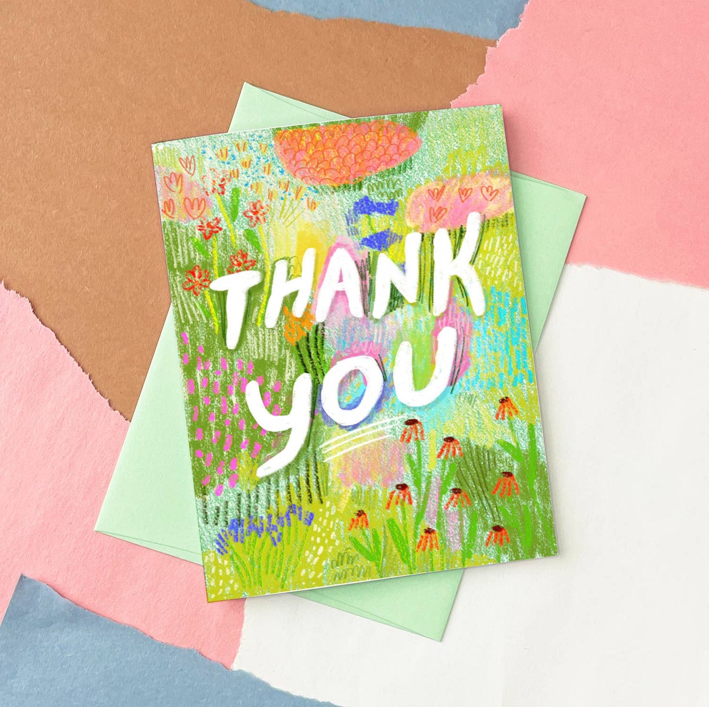 Thank You Field of Flowers Card