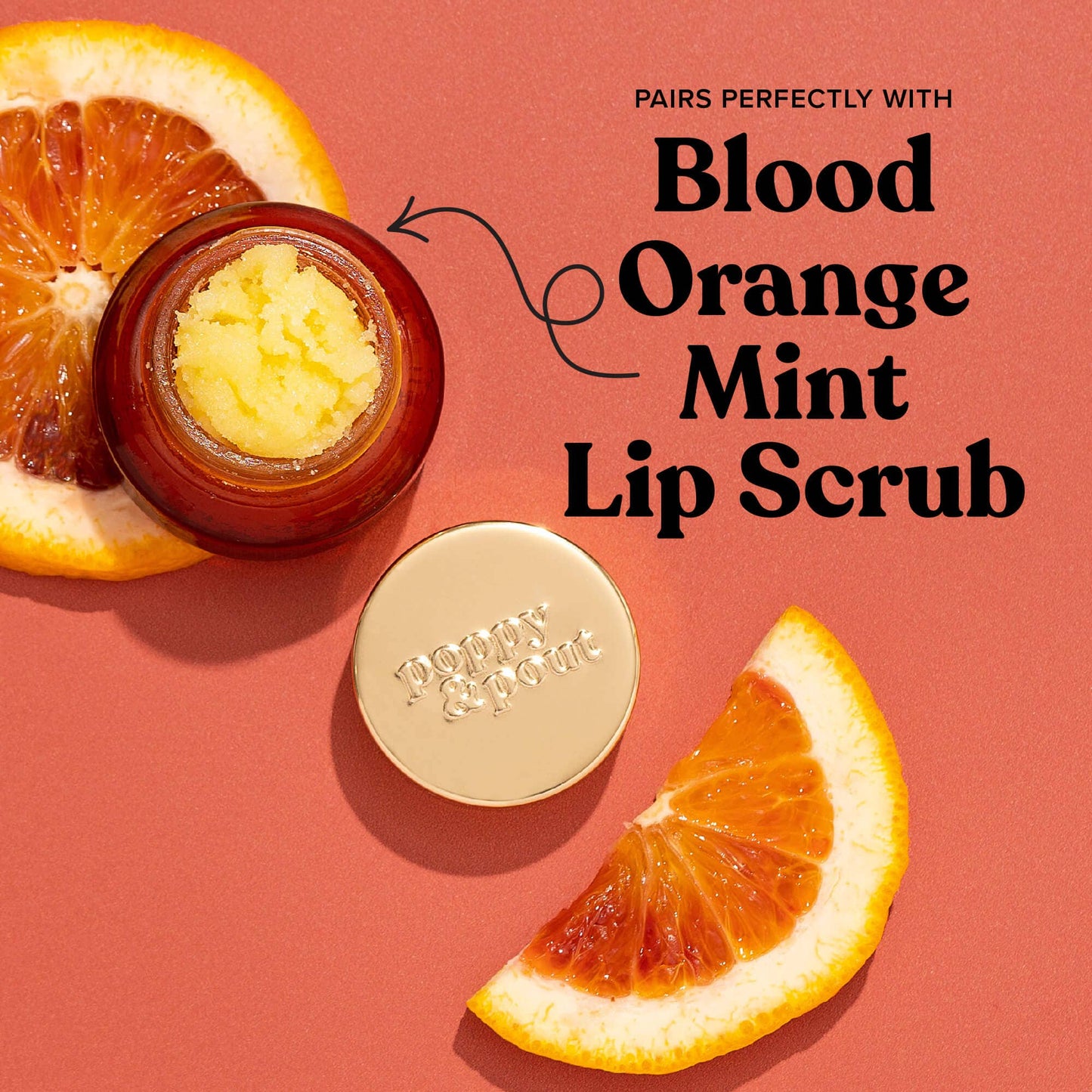 Poppy & Pout Lip Balm Blood Orange Mint
