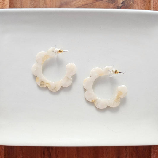 Flora Hoop Earrings